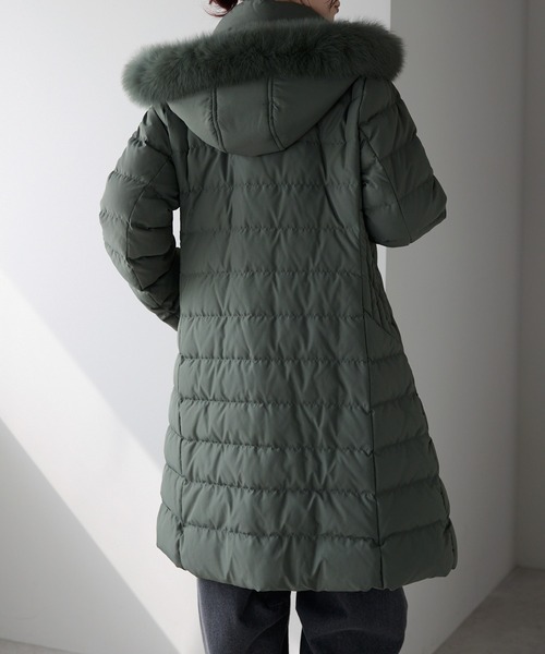 セール】フォックスファーダウンコート(ダウン・フェザー