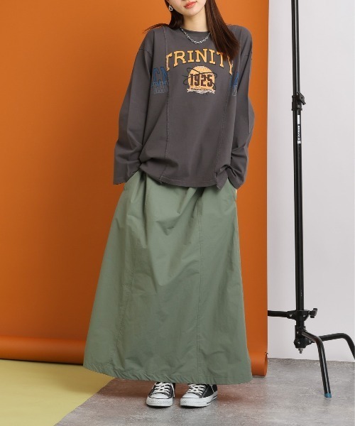 SIGNAL SPORTS（シグナルスポーツ）の「SIGNAL SPORTS/リメイク風切替BIGプリントロンＴ（Tシャツ/カットソー・レディース・レッド/ホワイト/ブラック・FREE）」の16枚目の写真