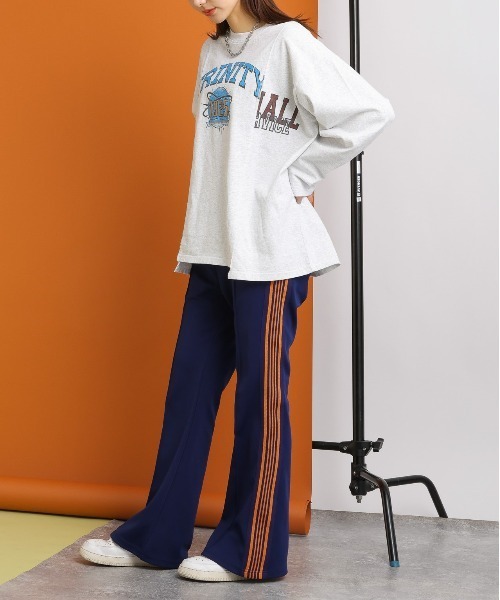 SIGNAL SPORTS（シグナルスポーツ）の「SIGNAL SPORTS/リメイク風切替BIGプリントロンＴ（Tシャツ/カットソー・レディース・レッド/ホワイト/ブラック・FREE）」の6枚目の写真