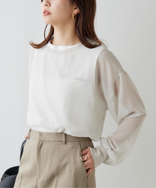 GALLARDAGALANTE（ガリャルダガランテ）の「レイヤードシアーブラウス