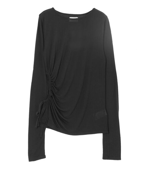 Ungrid(アングリッド)の「サイドオープンロングスリーブTee(Tシャツ/カットソー・レディース・オレンジ/オフホワイト/ブラック・FREE)」の7枚目の写真