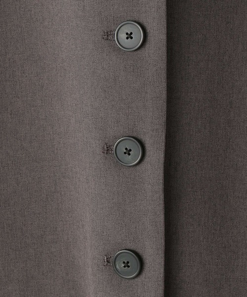 A part by（アパートバイ）の「リネンライククルーベスト（ベスト・レディース・チャコールグレー/ライトベージュ/ブラック・FREE）」の11枚目の写真