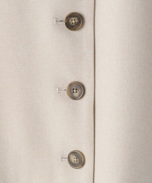 A part by（アパートバイ）の「リネンライククルーベスト（ベスト・レディース・チャコールグレー/ライトベージュ/ブラック・FREE）」の12枚目の写真