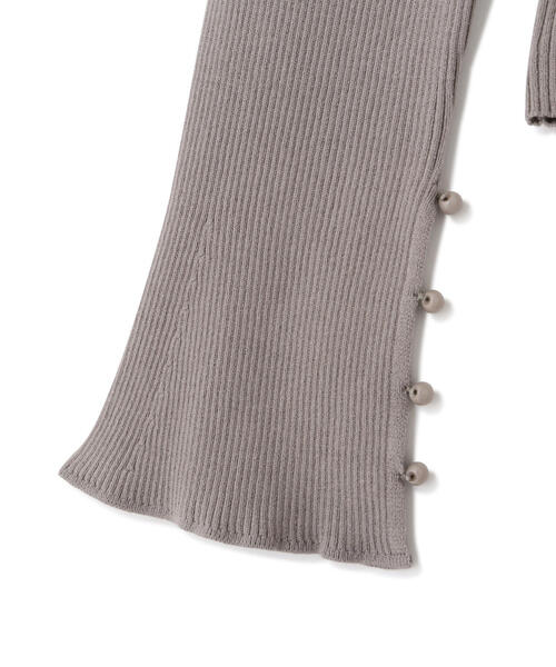 セール】◇ロゴツキハイショクボウタイリブニット（ニット/セーター