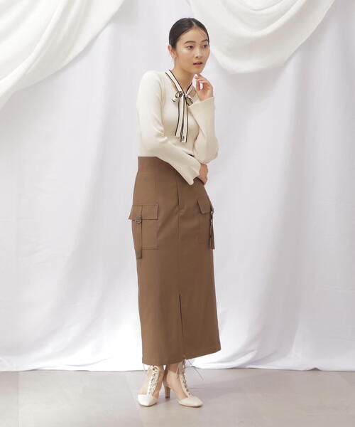 mジルバイジルスチュアート　リボンリブニット新品未使用タグ付き JILL by JILLSTUART - 《タグ付き新品未使用》リボンニット