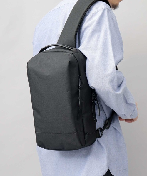 セール】ヘザーポリエステル 縦型 ワンショルダー ボディバッグ