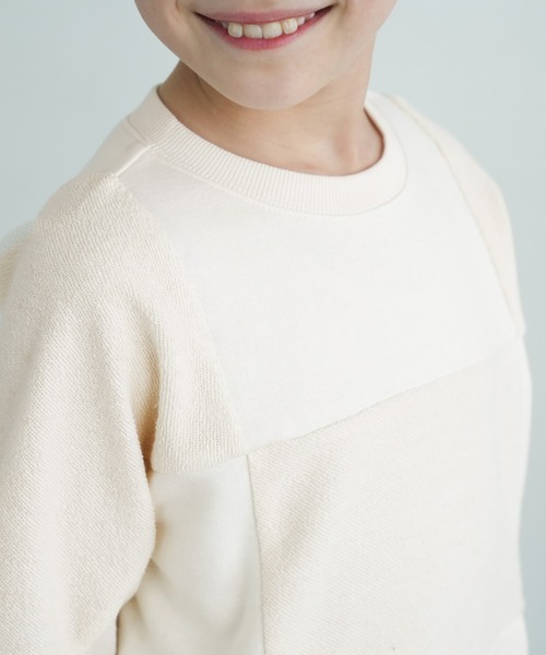 coca(coca)(コカ)の「【WEB限定セール】キッズ ブロックチェックスウェット(スウェット・キッズ・アイボリー/カーキ・110/140/130/120)」の6枚目の写真