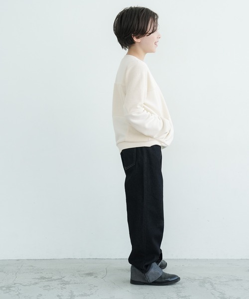 coca(coca)(コカ)の「【WEB限定セール】キッズ ブロックチェックスウェット(スウェット・キッズ・アイボリー/カーキ・110/140/130/120)」の7枚目の写真