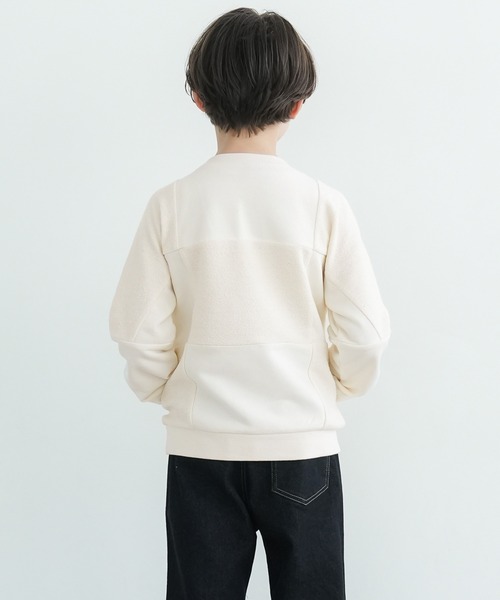 coca(coca)(コカ)の「【WEB限定セール】キッズ ブロックチェックスウェット(スウェット・キッズ・アイボリー/カーキ・110/140/130/120)」の9枚目の写真