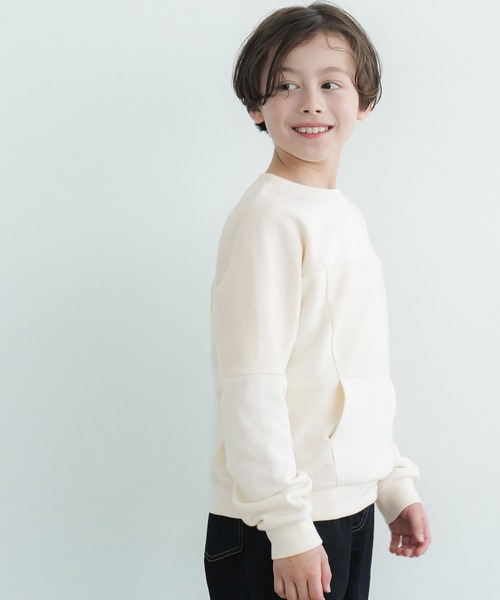 coca(coca)(コカ)の「【WEB限定セール】キッズ ブロックチェックスウェット(スウェット・キッズ・アイボリー/カーキ・110/140/130/120)」の8枚目の写真