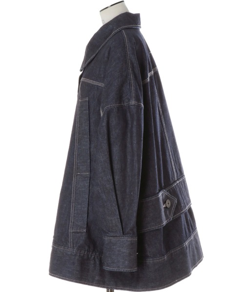 UN3D.（アンスリード）の「UN3D./アンスリード/BIG DETAIL DENIM CT/ビッグディテールデニムコート（デニムジャケット・レディース・インディゴブルー・36）」の3枚目の写真