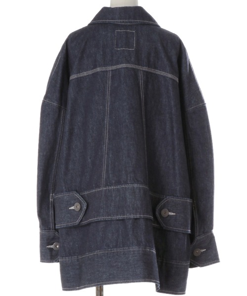 UN3D.（アンスリード）の「UN3D./アンスリード/BIG DETAIL DENIM CT/ビッグディテールデニムコート（デニムジャケット・レディース・インディゴブルー・36）」の4枚目の写真