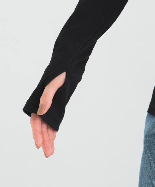 URBAN RESEARCH ROSSO WOMEN(アーバンリサーチ ロッソ)の「シアーテレコカットソー(Tシャツ/カットソー・レディース・ネイビー/オフホワイト/オレンジ・FREE)」の14枚目の写真