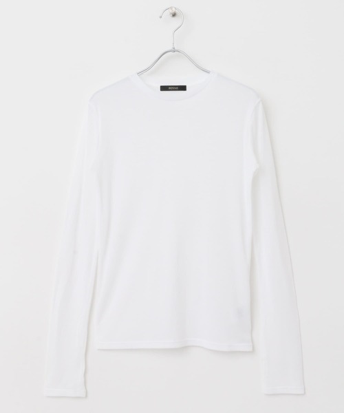 URBAN RESEARCH ROSSO WOMEN(アーバンリサーチ ロッソ)の「シアーテレコカットソー(Tシャツ/カットソー・レディース・ネイビー/オフホワイト/オレンジ・FREE)」の5枚目の写真