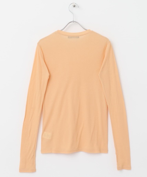 URBAN RESEARCH ROSSO WOMEN(アーバンリサーチ ロッソ)の「シアーテレコカットソー(Tシャツ/カットソー・レディース・ネイビー/オフホワイト/オレンジ・FREE)」の8枚目の写真