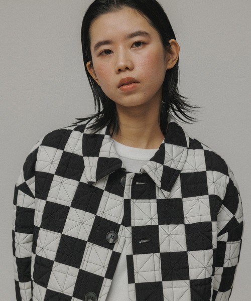 M TO R（ムウトアール）の「［JACKET］BLOCK CHECK QUILTING JACKET 