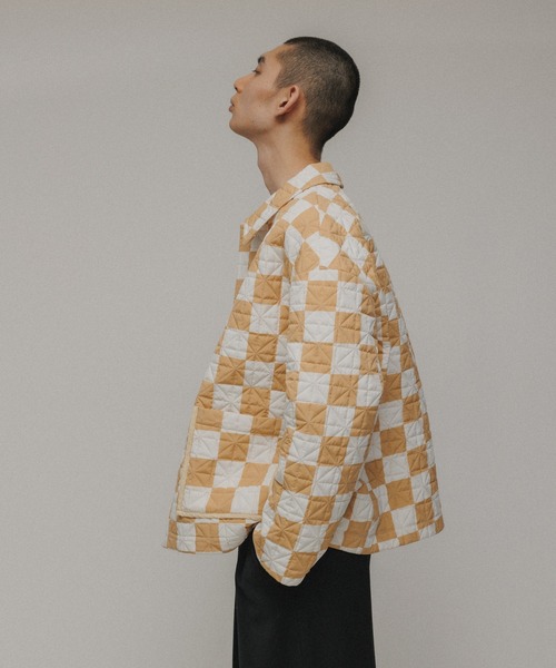 M TO R（ムウトアール）の「［JACKET］BLOCK CHECK QUILTING JACKET（その他アウター・レディース・ブラック/ベージュ・38/40/42）」の8枚目の写真