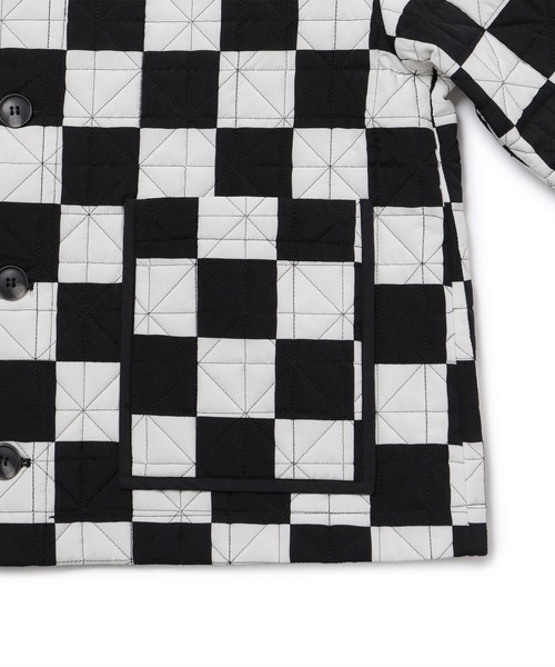 M TO R（ムウトアール）の「［JACKET］BLOCK CHECK QUILTING JACKET（その他アウター・レディース・ブラック/ベージュ・38/40/42）」の18枚目の写真