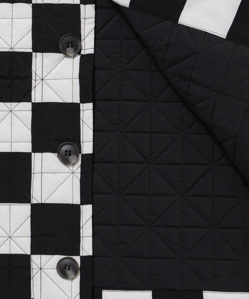 M TO R（ムウトアール）の「［JACKET］BLOCK CHECK QUILTING JACKET（その他アウター・レディース・ブラック/ベージュ・38/40/42）」の19枚目の写真