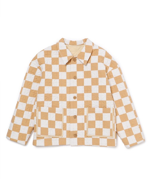 M TO R（ムウトアール）の「［JACKET］BLOCK CHECK QUILTING JACKET（その他アウター・レディース・ブラック/ベージュ・38/40/42）」の22枚目の写真
