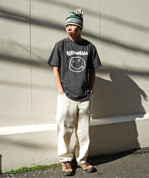 GOOD ROCK SPEED(グッドロックスピード)の「GOOD ROCK SPEED×MANASTASH(グッドロックスピード×マナスタッシュ) 別注 NIRVANA コラボTシャツ《メンズ・ウィメンズ・ユニセックス》(Tシャツ/カットソー・メンズ・ブラック・M/L/XL)」の8枚目の写真