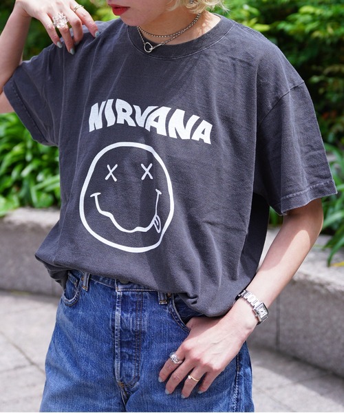 GOOD ROCK SPEED(グッドロックスピード)の「GOOD ROCK SPEED×MANASTASH(グッドロックスピード×マナスタッシュ) 別注 NIRVANA コラボTシャツ《メンズ・ウィメンズ・ユニセックス》(Tシャツ/カットソー・メンズ・ブラック・M/L/XL)」の11枚目の写真