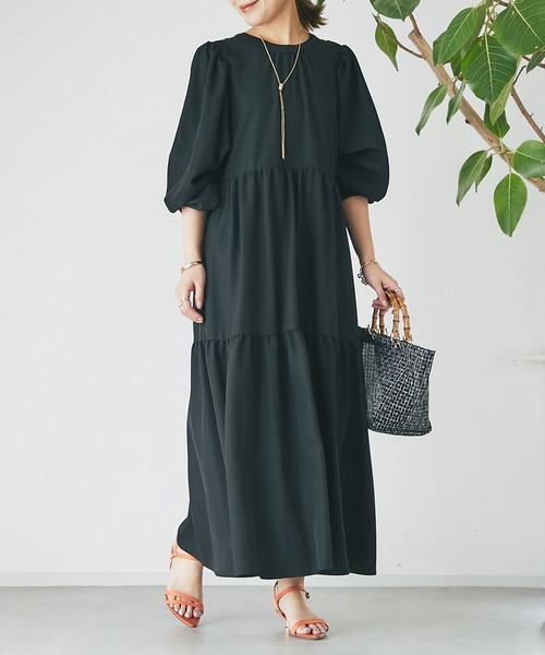 un dix cors（アンディコール）の「前後2WAYティアードワンピース（ワンピース・レディース・ブラック/イエロー・FREE）」の20枚目の写真