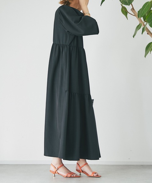 un dix cors（アンディコール）の「前後2WAYティアードワンピース（ワンピース・レディース・ブラック/イエロー・FREE）」の22枚目の写真