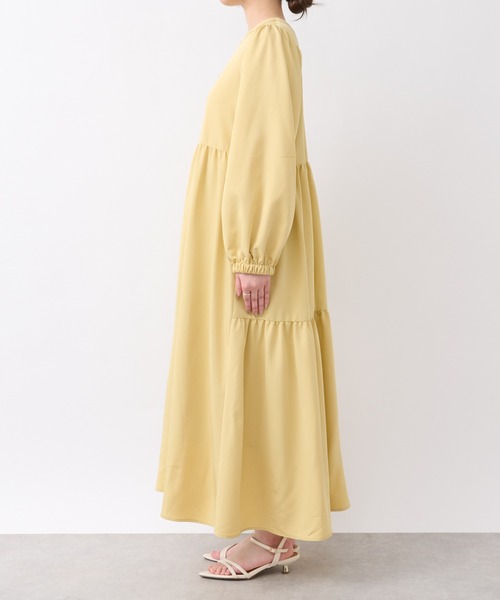 un dix cors（アンディコール）の「前後2WAYティアードワンピース（ワンピース・レディース・ブラック/イエロー・FREE）」の13枚目の写真