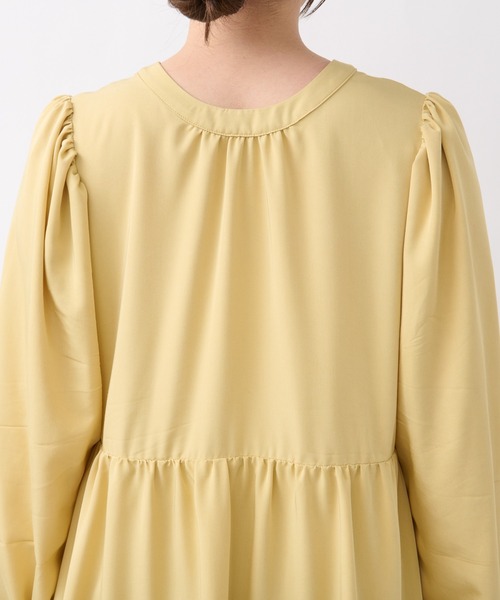 un dix cors（アンディコール）の「前後2WAYティアードワンピース（ワンピース・レディース・ブラック/イエロー・FREE）」の15枚目の写真