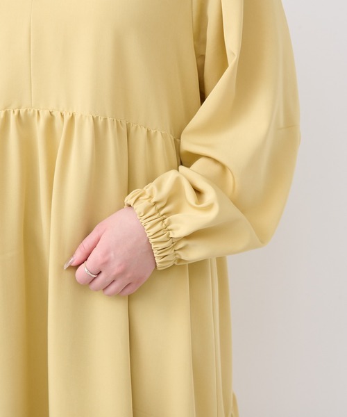 un dix cors（アンディコール）の「前後2WAYティアードワンピース（ワンピース・レディース・ブラック/イエロー・FREE）」の17枚目の写真