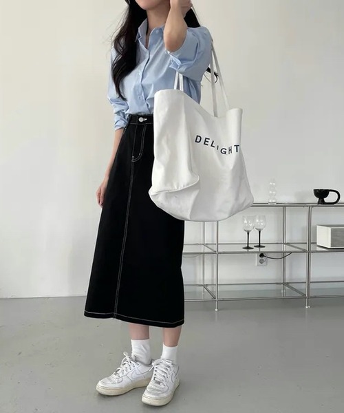 HALEY PESCA(ヘーリーペスカ)の「HALEY PESCA/クロップドカラーシャツ(シャツ/ブラウス・レディース・ネイビー/イエロー/グリーン/ホワイト/ブルー・MEDIUM/LARGE/SMALL)」の10枚目の写真