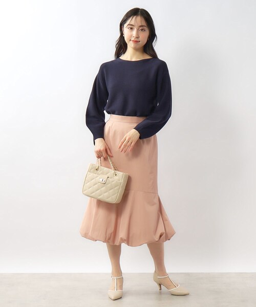 index（インデックス）の「◆≪XS-LLsize≫ 5color ボートネックニット/オーガニックコットン【UV/洗濯機洗い可】（ニット/セーター・レディース・オレンジ系/ライトイエロー系/ホワイト系3/ナチュラル/ネイビー・40/34/36/42/38）」の20枚目の写真