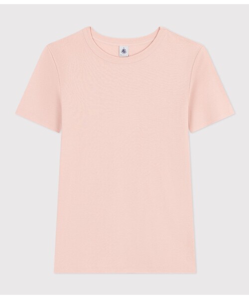 PETIT BATEAU(プチバトー)の「クルーネック半袖Tシャツ(Tシャツ/カットソー・レディース・ピンク/ブルー/グリーン/グレー・LARGE/MEDIUM/X-SMALL/XX-SMALL/SMALL)」の4枚目の写真