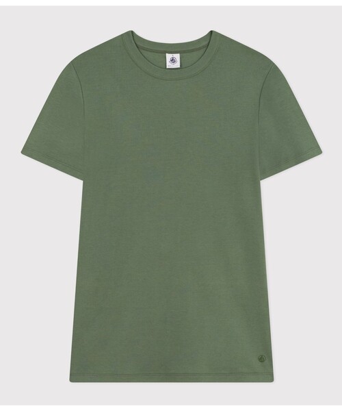PETIT BATEAU(プチバトー)の「クルーネック半袖Tシャツ(Tシャツ/カットソー・レディース・ピンク/ブルー/グリーン/グレー・LARGE/MEDIUM/X-SMALL/XX-SMALL/SMALL)」の2枚目の写真