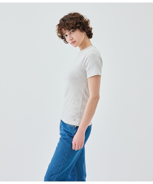 PETIT BATEAU(プチバトー)の「クルーネック半袖Tシャツ(Tシャツ/カットソー・レディース・ピンク/ブルー/グリーン/グレー・LARGE/MEDIUM/X-SMALL/XX-SMALL/SMALL)」の6枚目の写真