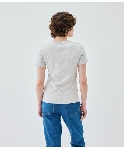 PETIT BATEAU(プチバトー)の「クルーネック半袖Tシャツ(Tシャツ/カットソー・レディース・ピンク/ブルー/グリーン/グレー・LARGE/MEDIUM/X-SMALL/XX-SMALL/SMALL)」の7枚目の写真