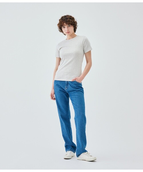 PETIT BATEAU(プチバトー)の「クルーネック半袖Tシャツ(Tシャツ/カットソー・レディース・ピンク/ブルー/グリーン/グレー・LARGE/MEDIUM/X-SMALL/XX-SMALL/SMALL)」の8枚目の写真