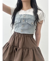 Figments | デニムビスチェ(ベスト)