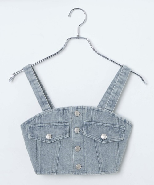 Figments（フィグメンツ）の「デニムビスチェ（ベスト）」 - WEAR
