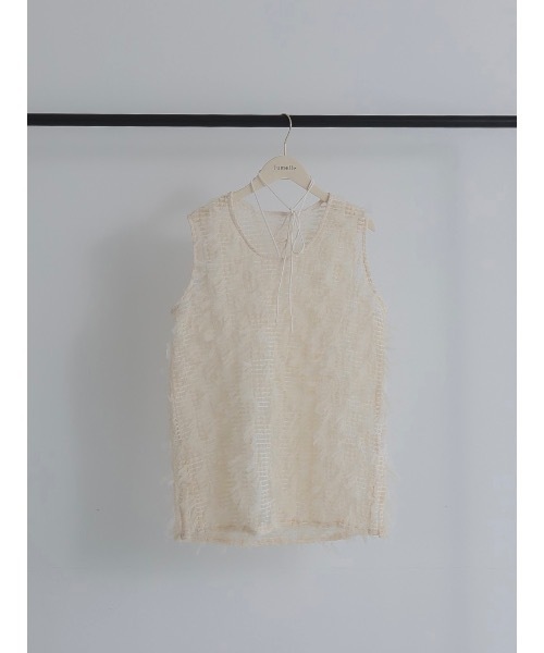 tulle jacquard vest（ベスト）｜jumelle（ジュメロ）