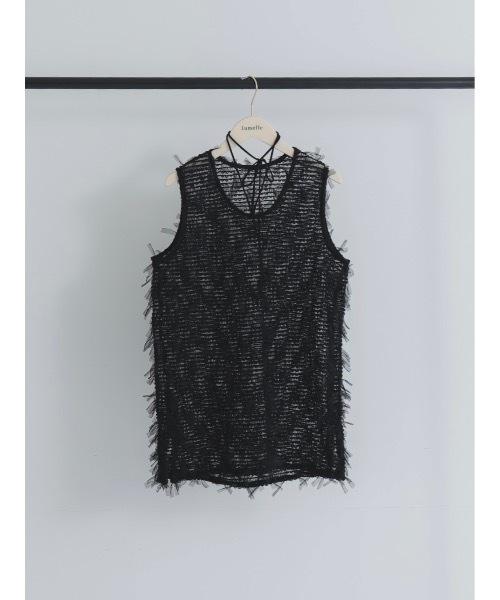 tulle jacquard vest（ベスト）｜jumelle（ジュメロ）
