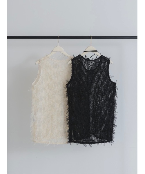 tulle jacquard vest（ベスト）｜jumelle（ジュメロ）