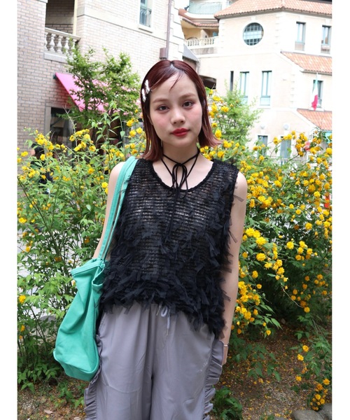 tulle jacquard vest（ベスト）｜jumelle（ジュメロ）