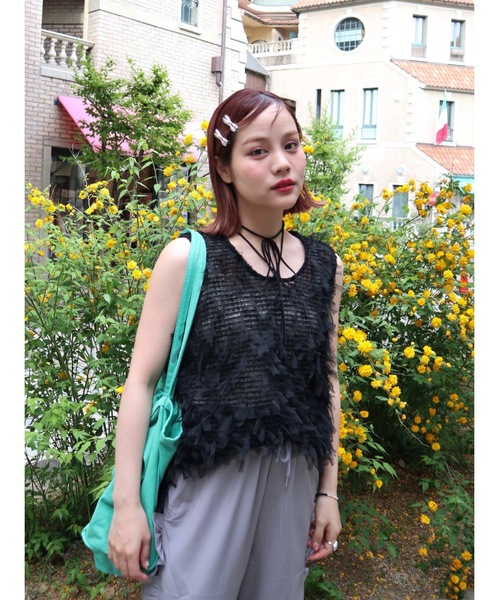 tulle jacquard vest（ベスト）｜jumelle（ジュメロ）