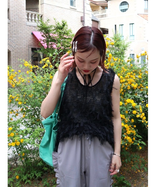 tulle jacquard vest（ベスト）｜jumelle（ジュメロ）
