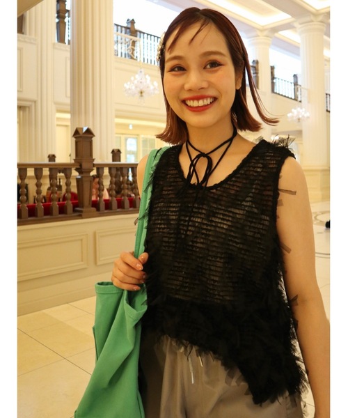 tulle jacquard vest（ベスト）｜jumelle（ジュメロ）