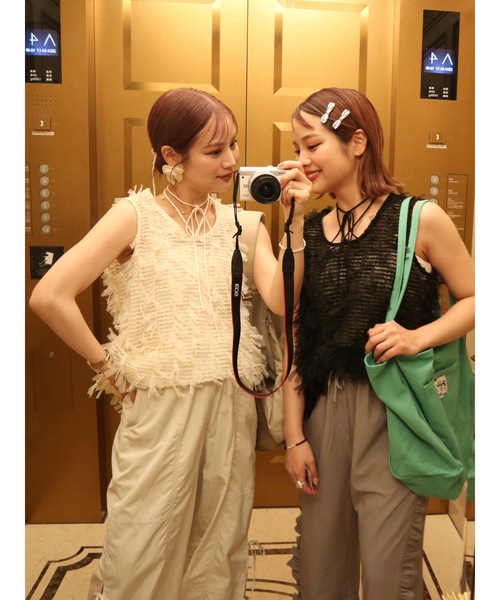 tulle jacquard vest（ベスト）｜jumelle（ジュメロ）