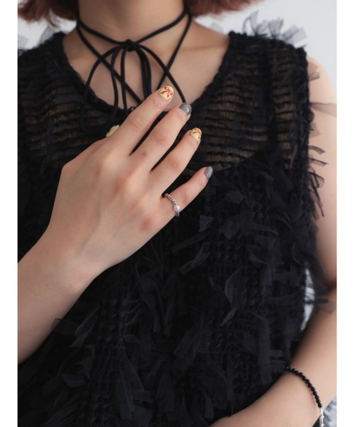 tulle jacquard vest（ベスト）｜jumelle（ジュメロ）