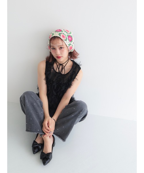 tulle jacquard vest（ベスト）｜jumelle（ジュメロ）